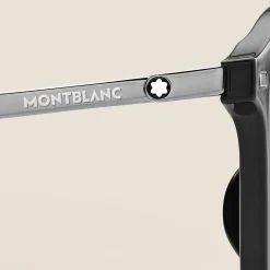 Round Sunglasses with Black Injected Frame