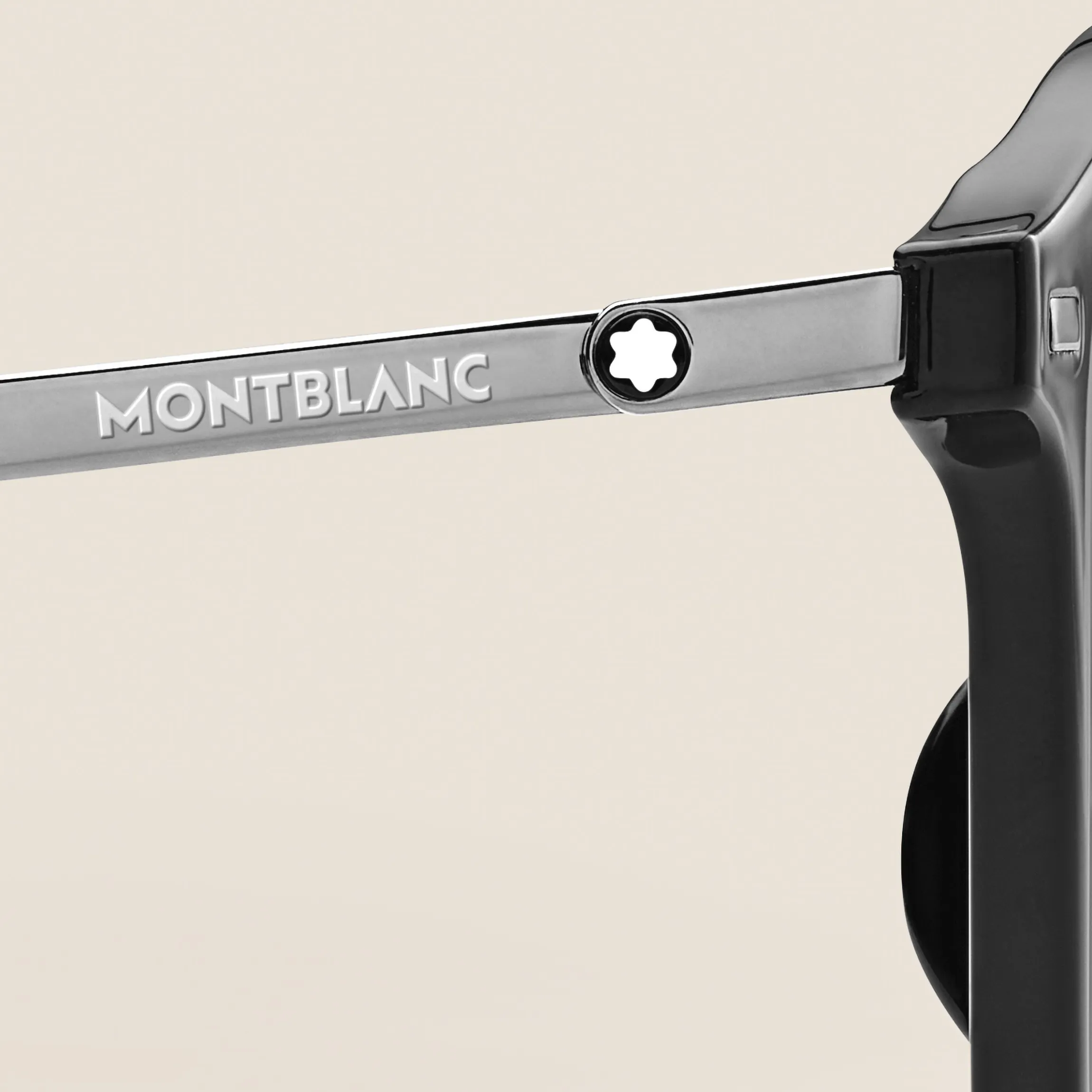 Round Sunglasses with Black Injected Frame