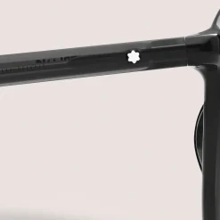 Round Sunglasses with Black injected Acetate Frame