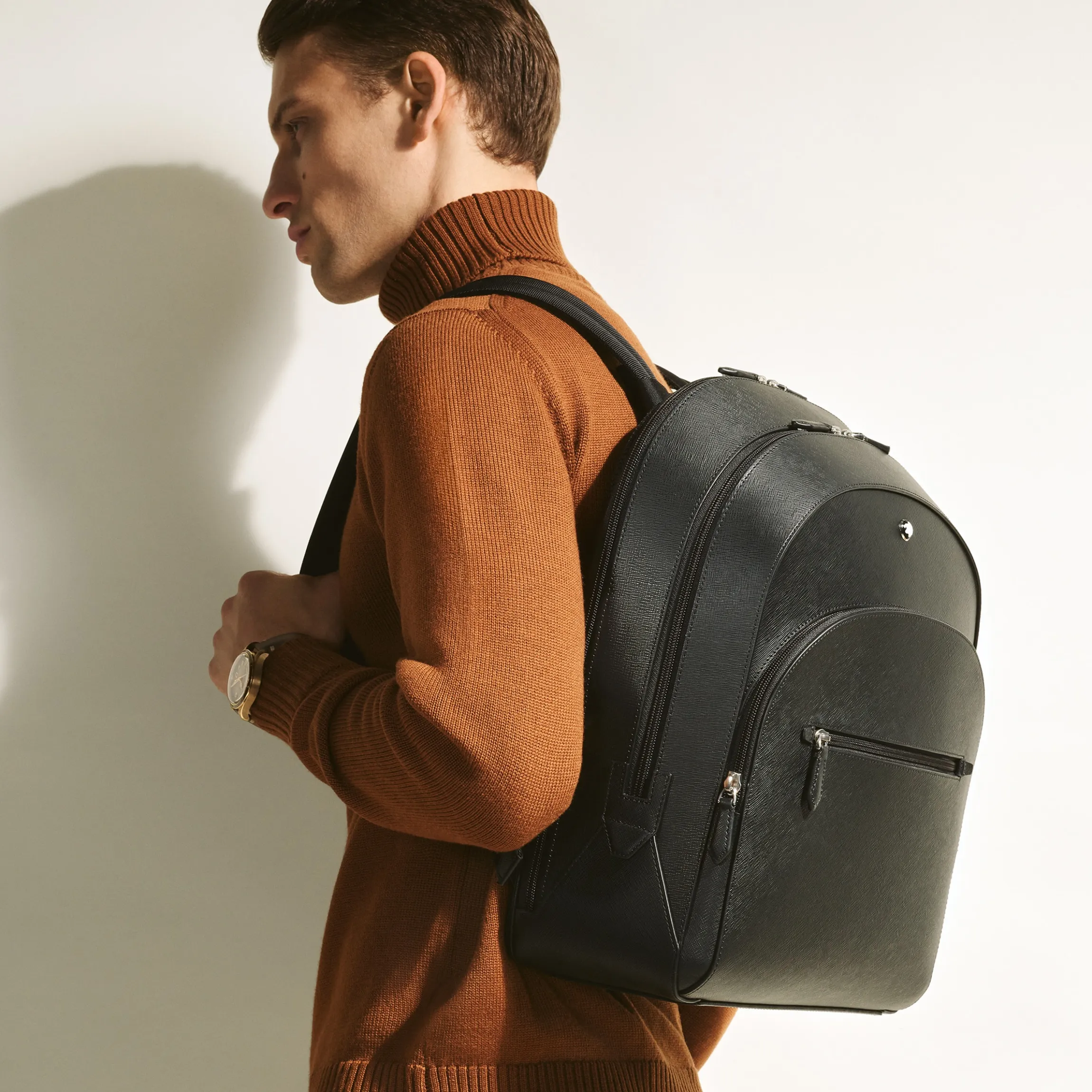 Sartorial large backpack 3 compartments