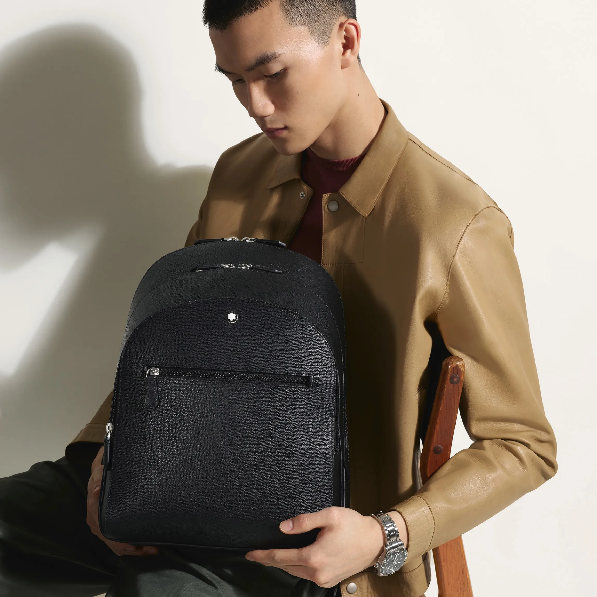 Sartorial medium backpack 3 compartments