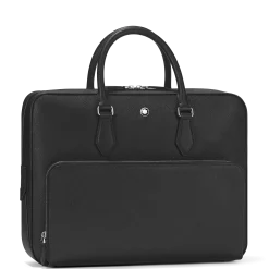 Sartorial medium document case with pocket