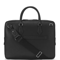 Sartorial medium document case with pocket