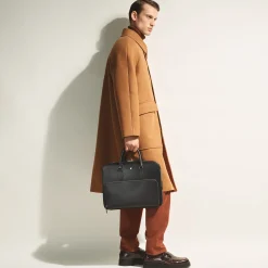 Sartorial medium document case with pocket
