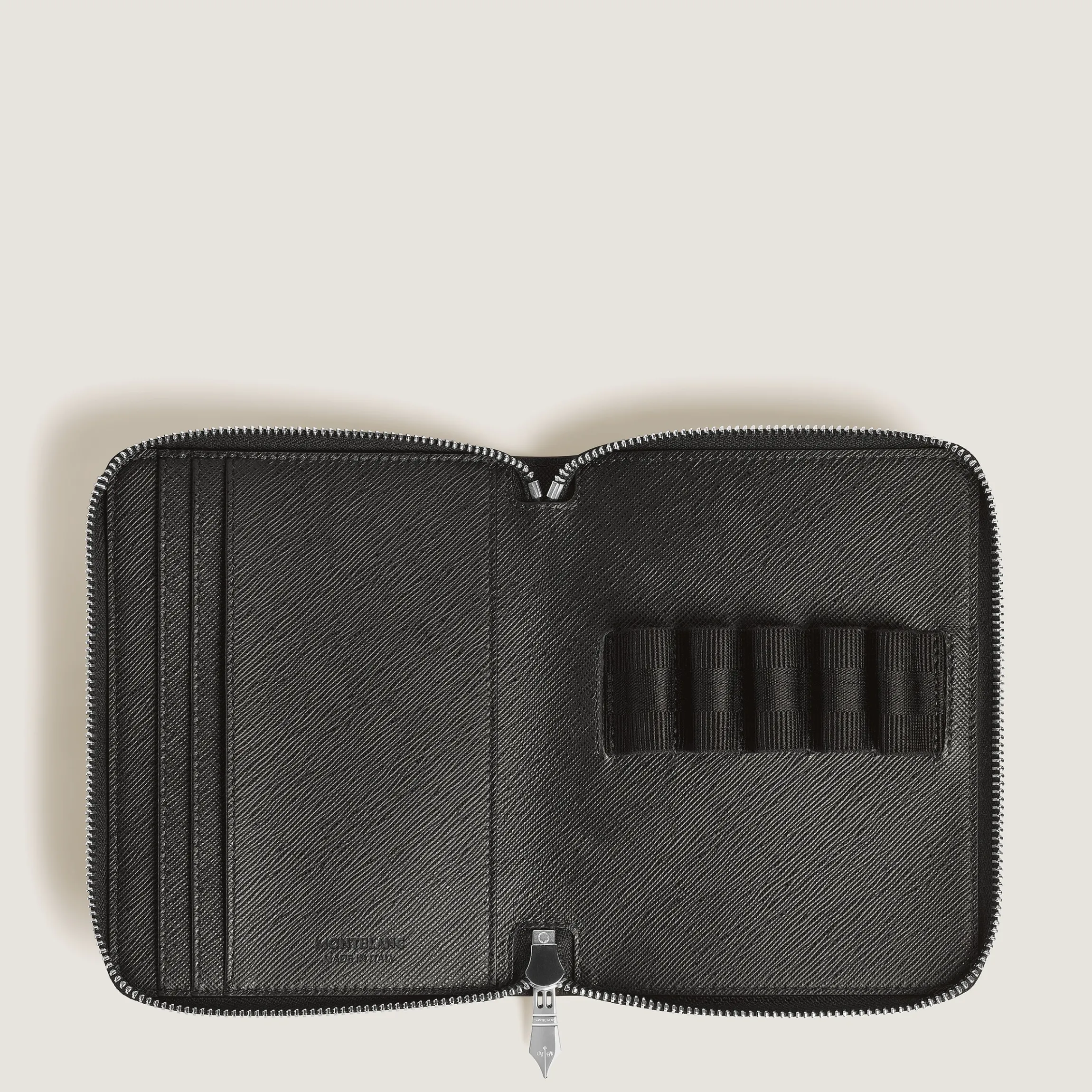 Sartorial 5 pen pouch with zip