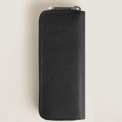 Sartorial 2 pen pouch with zip