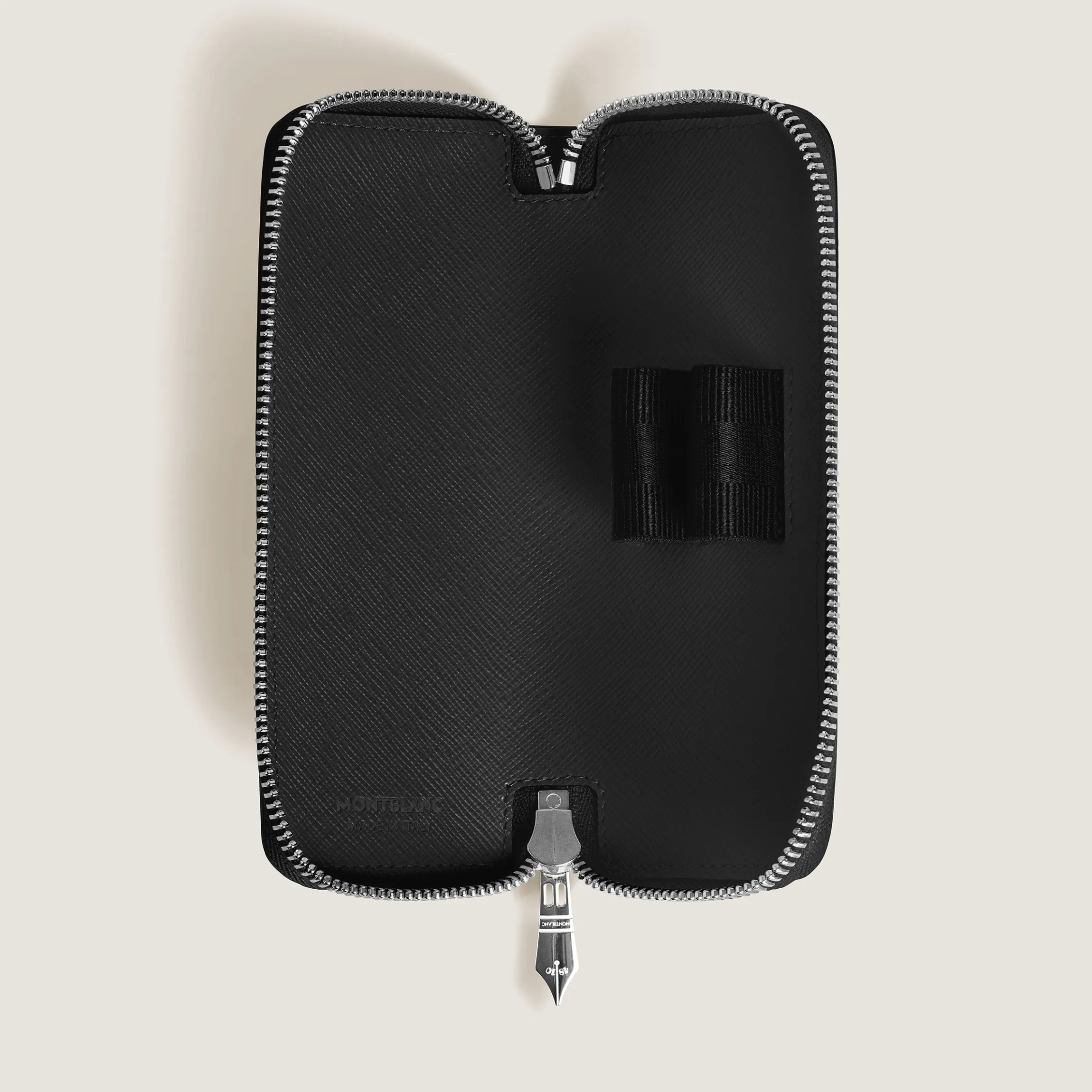 Sartorial 2 pen pouch with zip