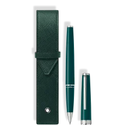 Set with PIX Deep Green Rollerball & Montblanc Envelope 1-Pen Pouch