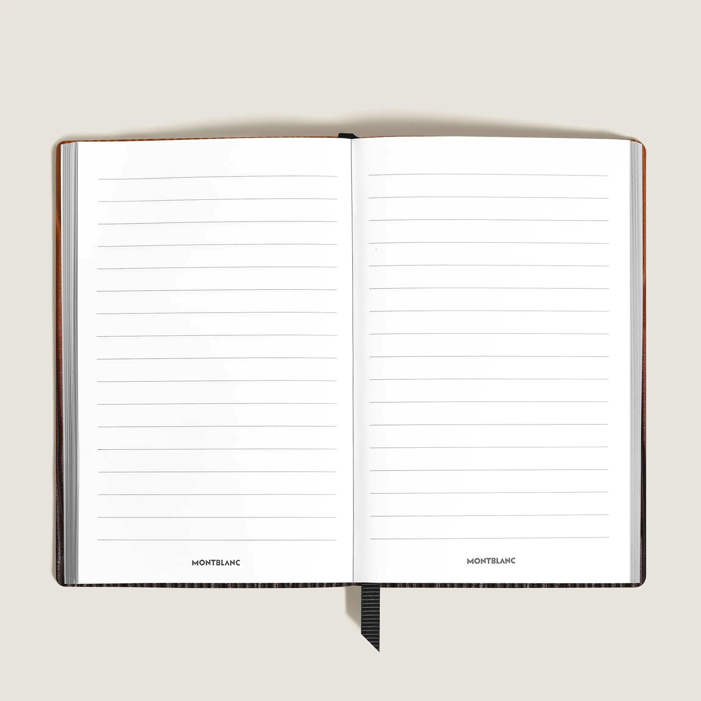 Small Notebook in Corteccia Sfumato Leather, Lined Pages