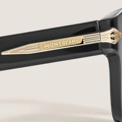 Squared Sunglasses with Black Acetate Frame