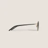 Squared Sunglasses with Gold Coloured Metal Frame