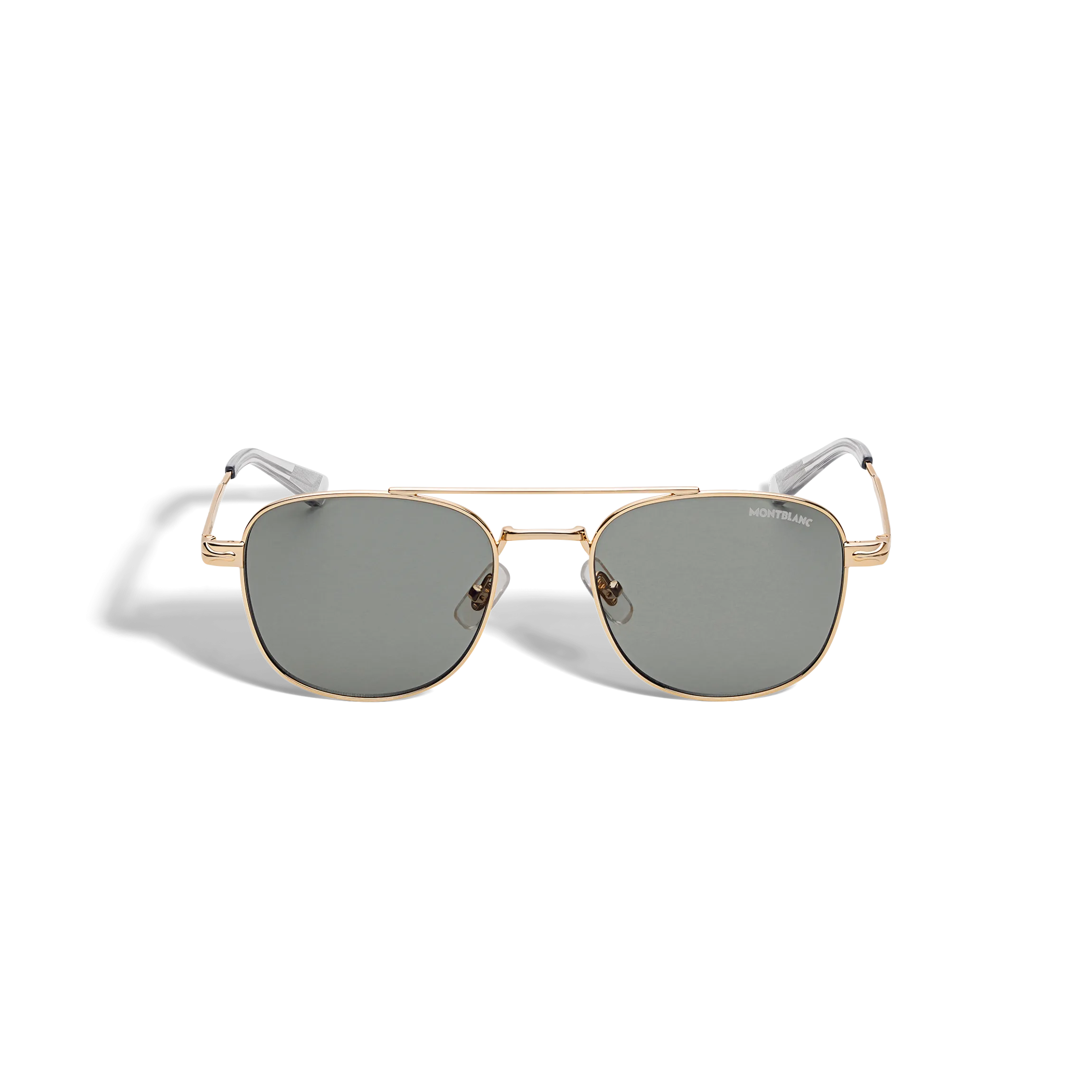 Squared Sunglasses with Gold Coloured Metal Frame
