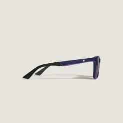 Squared Sunglasses with Injected Blue Coloured Frame