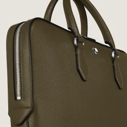 Thin Briefcase in Sartorial Leather