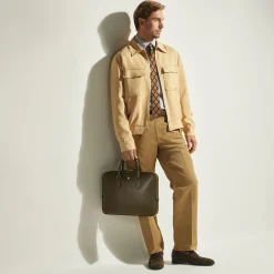 Thin Briefcase in Sartorial Leather