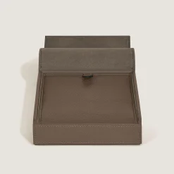 Travel Box for 4 Writing Instruments in Grain Leather