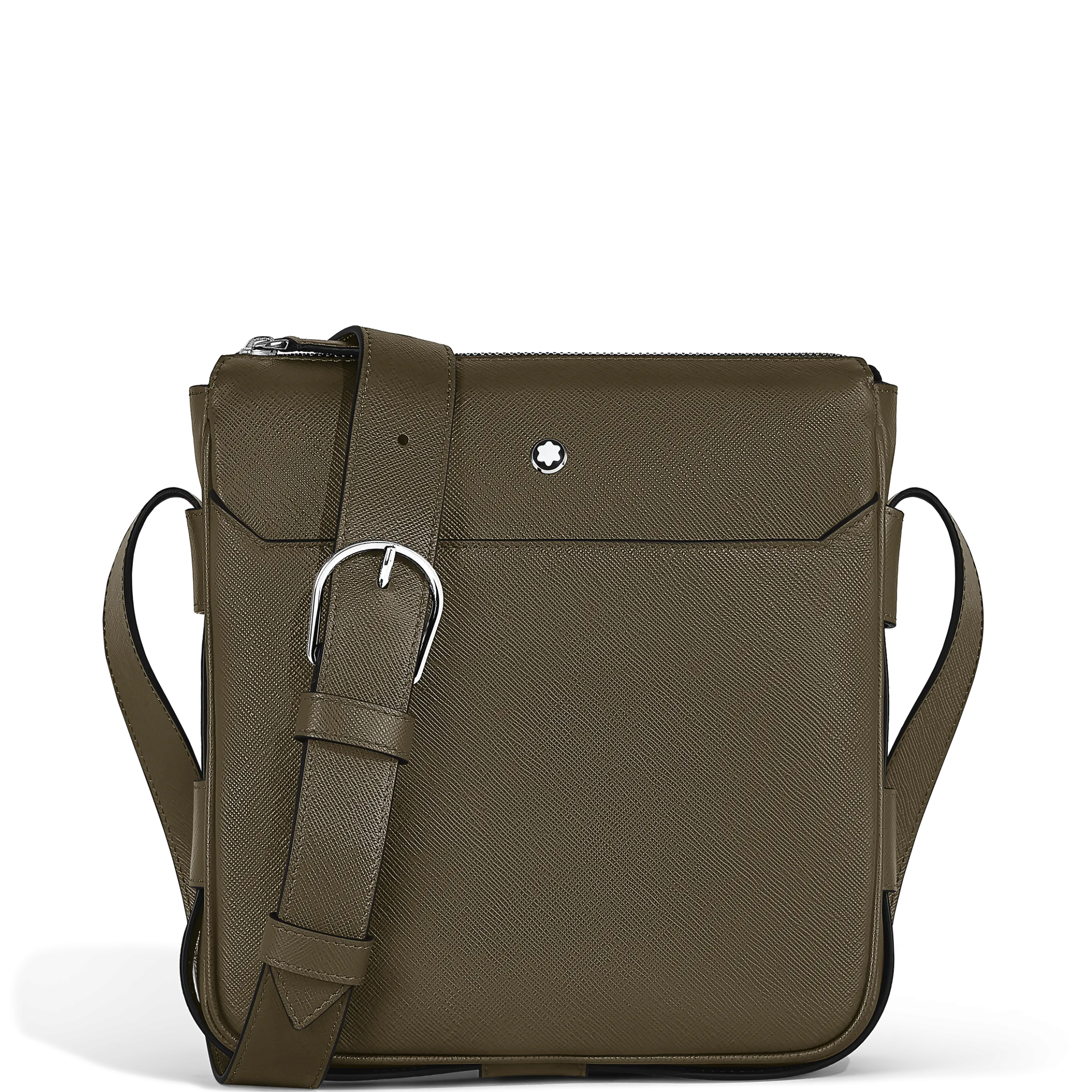 Vertical Belt Messenger Bag in Sartorial Leather