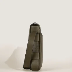 Vertical Belt Messenger Bag in Sartorial Leather