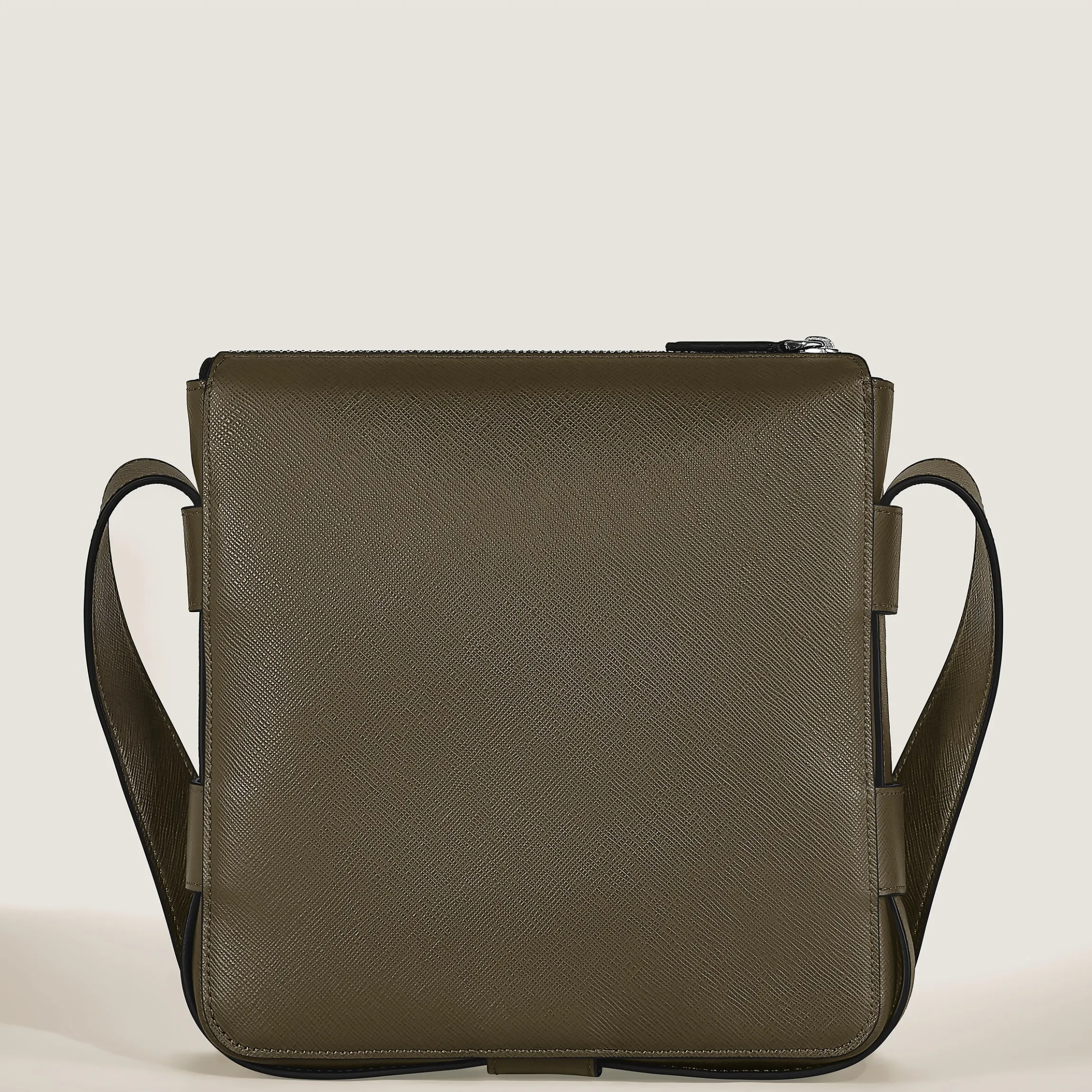 Vertical Belt Messenger Bag in Sartorial Leather