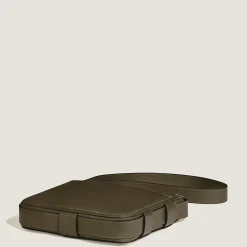 Vertical Belt Messenger Bag in Sartorial Leather