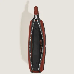Vertical Belt Messenger Bag in Sartorial Leather