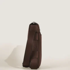 Vertical Belt Messenger Bag in Sartorial Leather