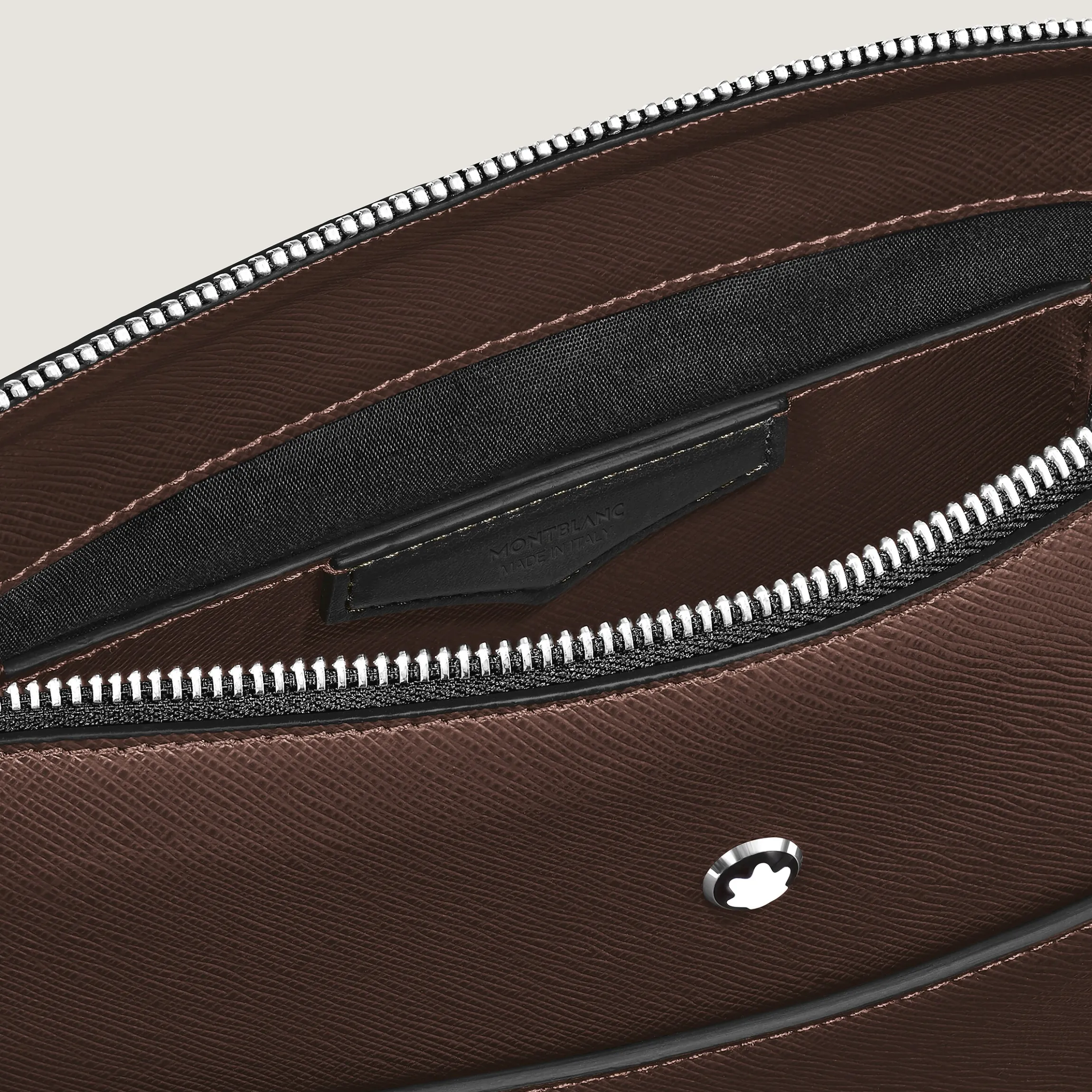 Vertical Belt Messenger Bag in Sartorial Leather