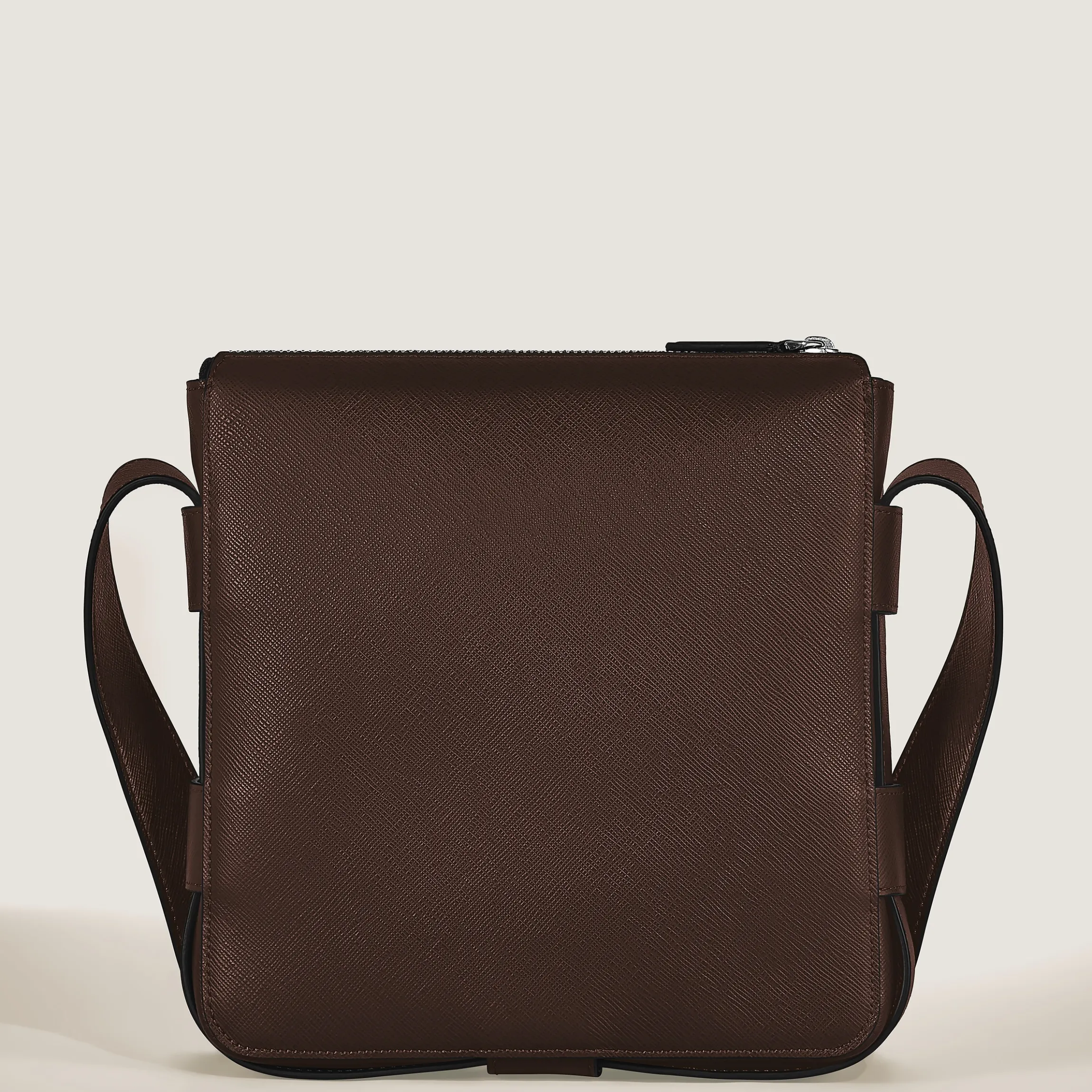 Vertical Belt Messenger Bag in Sartorial Leather