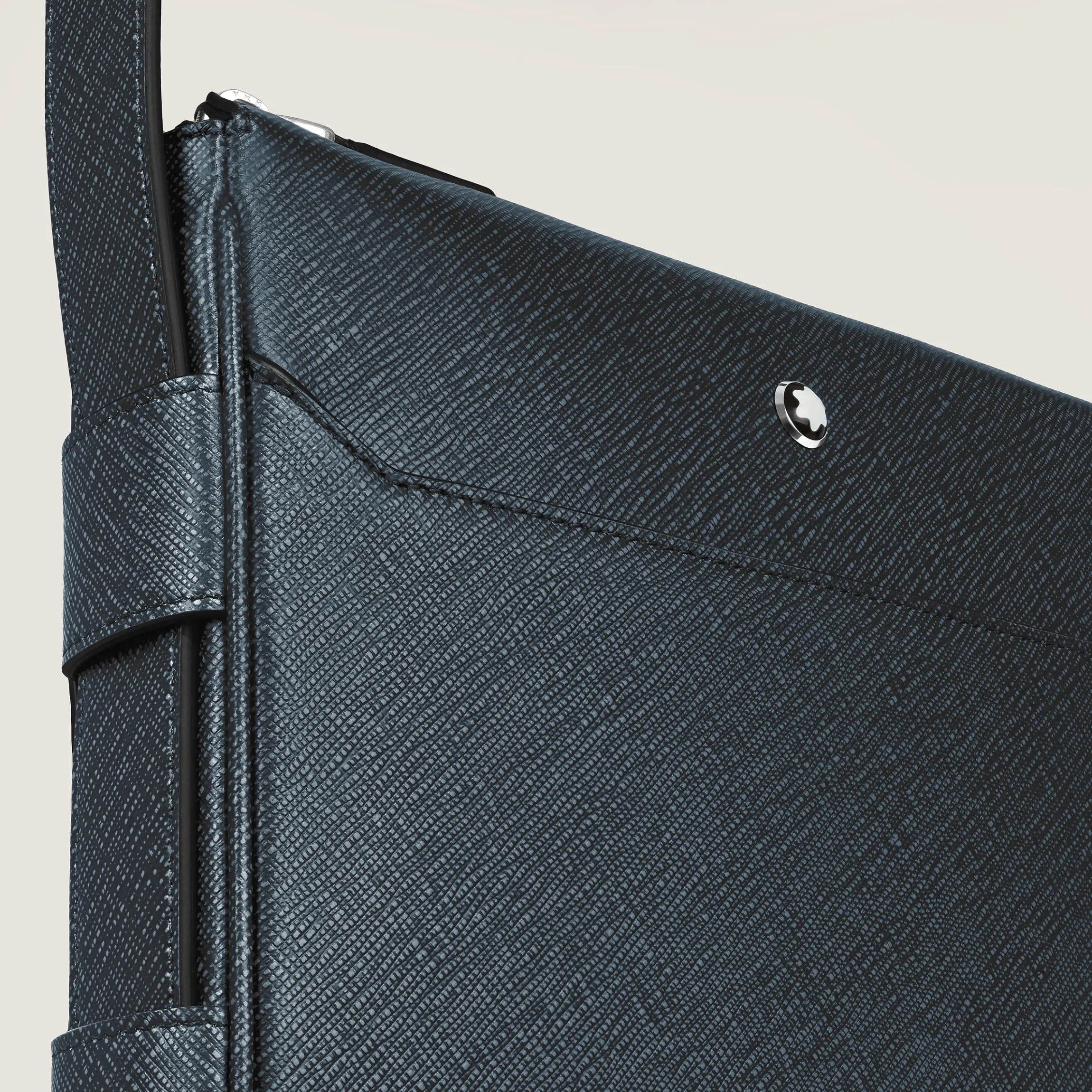 Vertical Belt Messenger Bag in Sartorial Leather