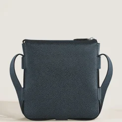 Vertical Belt Messenger Bag in Sartorial Leather