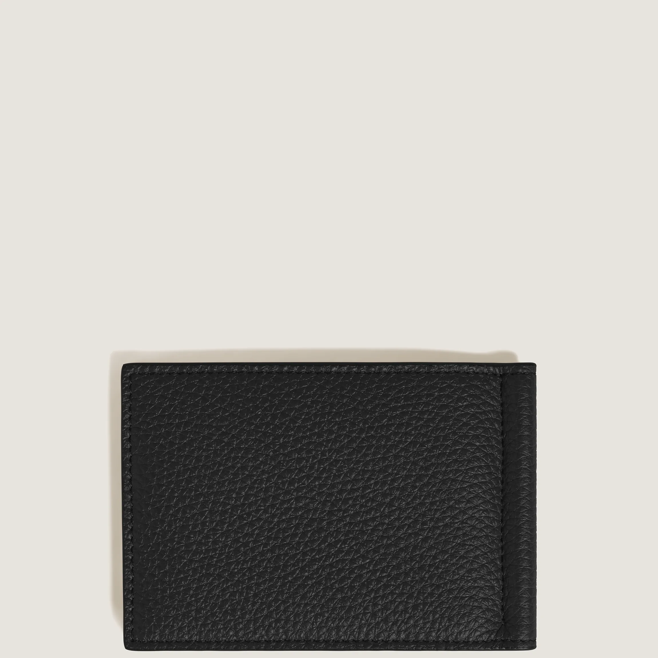 Wallet 6cc with Money Clip in Grain Leather