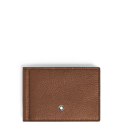 Wallet 6cc with Money Clip in Grain Leather