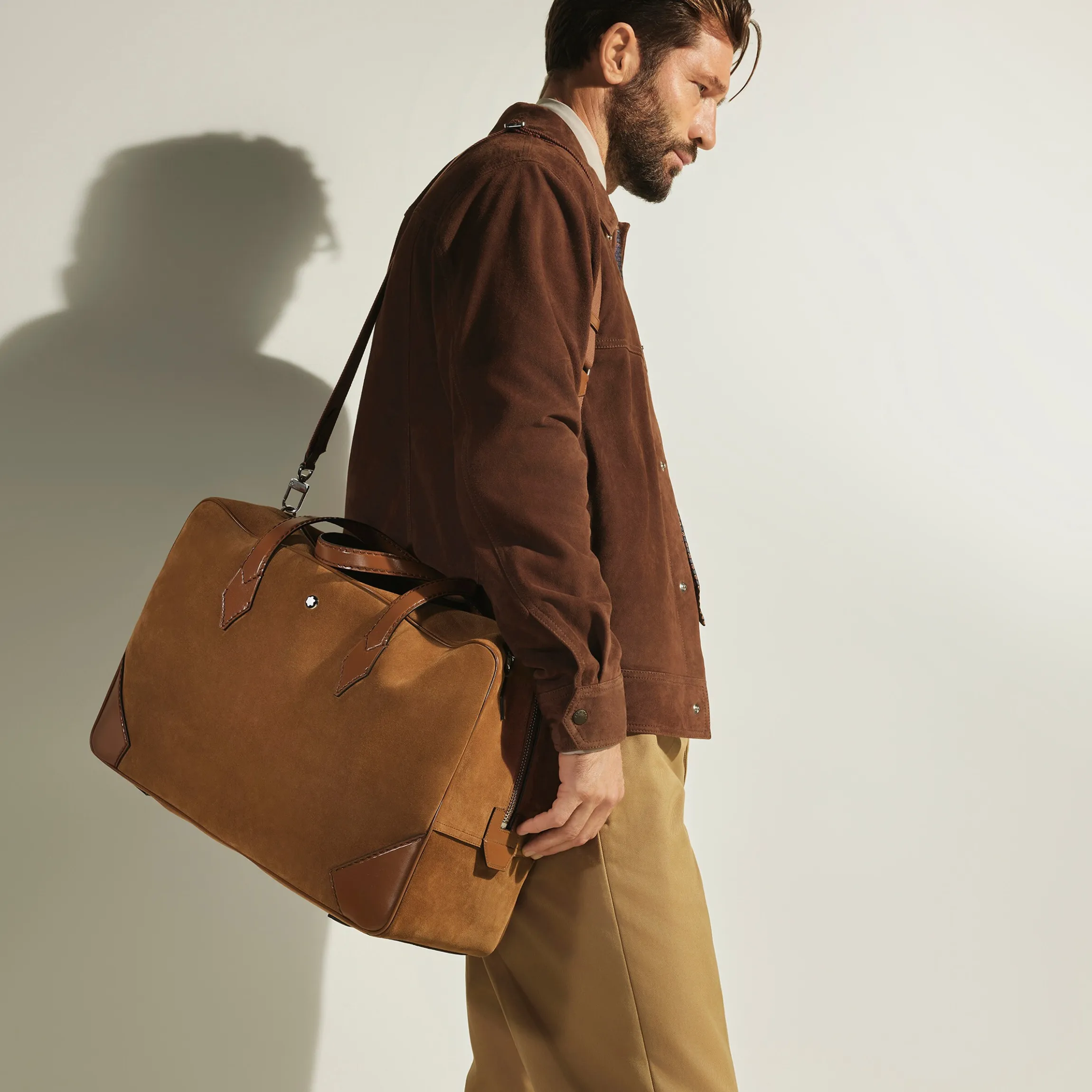 Weekender Bag 45 in Suede Leather